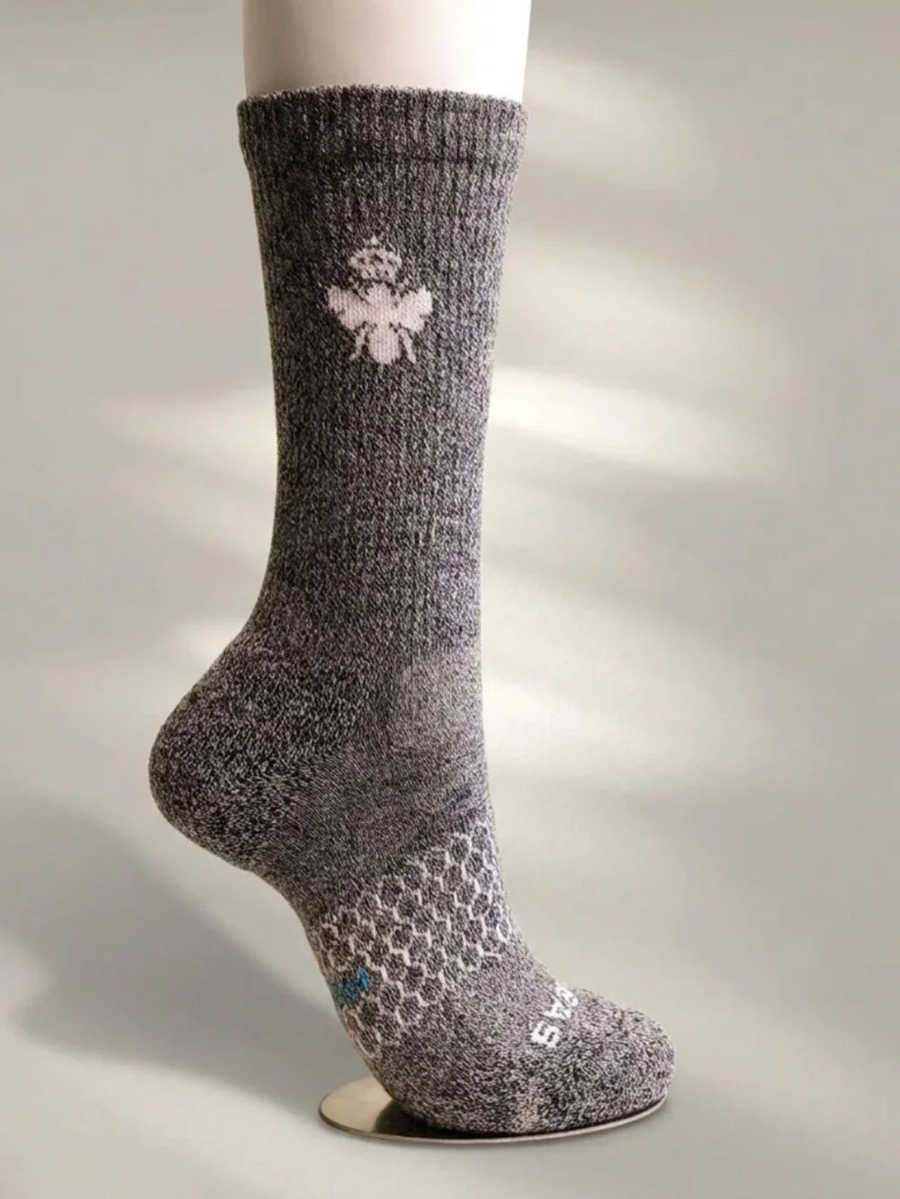 Bombas Calf Socks Gray | Size L